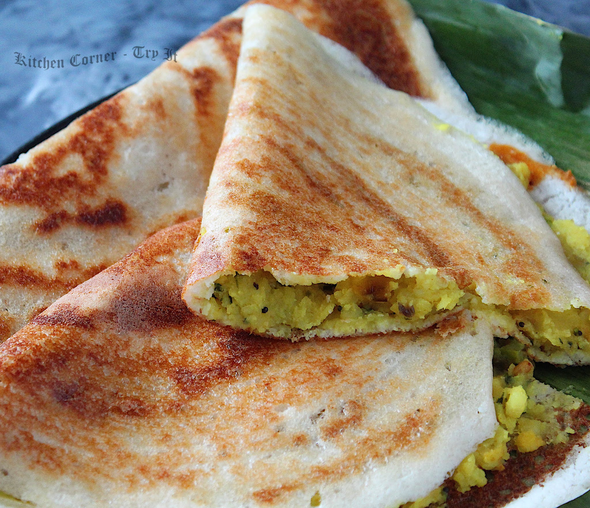 Crispy Masala DosaSouth Indian Crepes with Potato Filling/How To