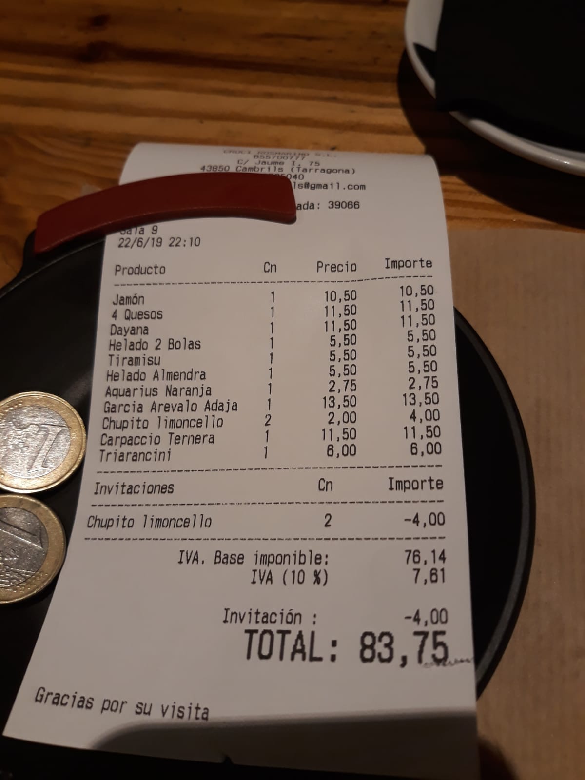 GULA GASTRONÓMICA PASTA E BASTA (CAMBRILS, TARRAGONA)