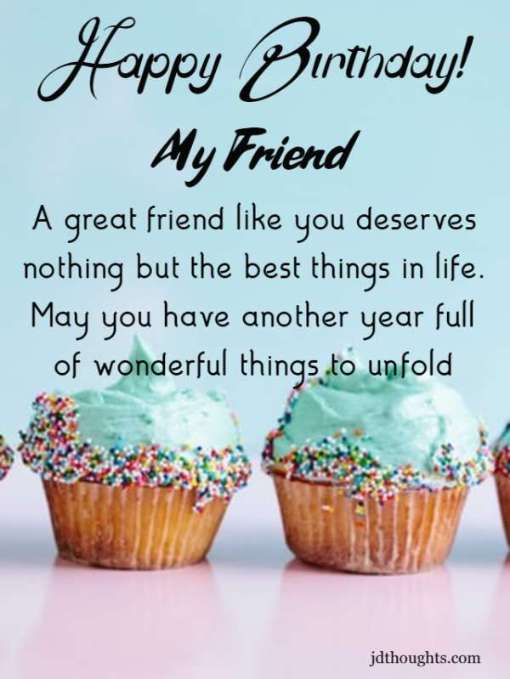 Happy birthday wishes for Friend: message and quotes greetings SMS
