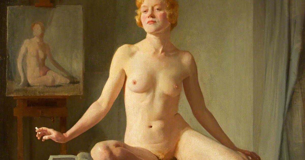 Daily Art Tripper Sir Gerald Festus Kelly D D V A Nude Study The Babe