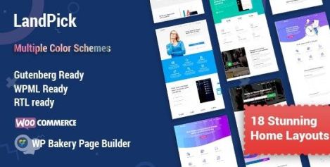 Landpick v1.3.7 – Multipurpose Landing Pages WordPress Theme