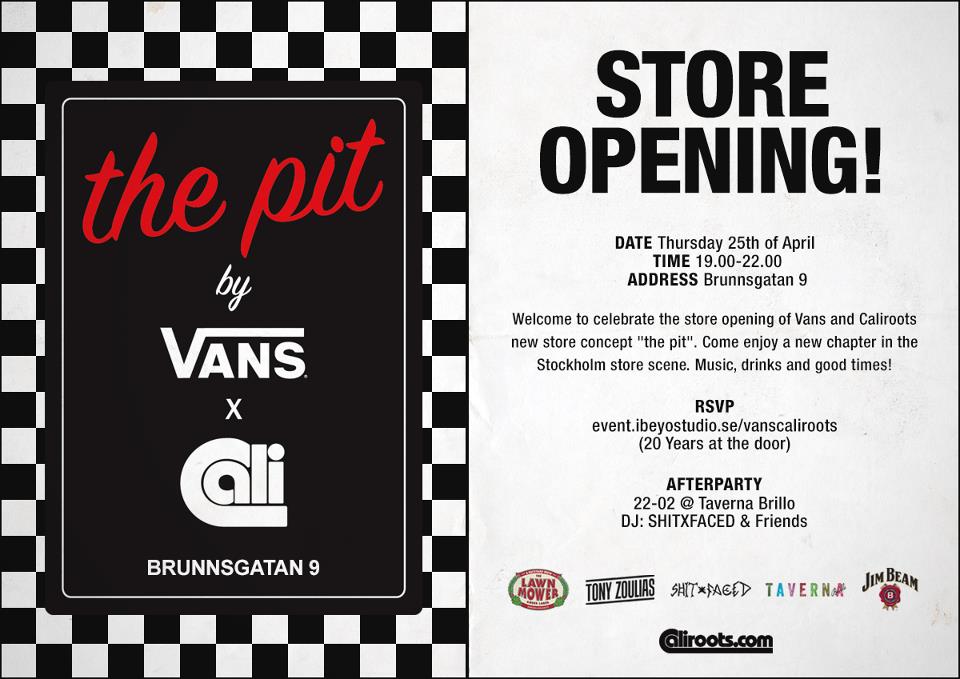 The Pit by Vans & Cali Store Opening the pit by Vans & Cali