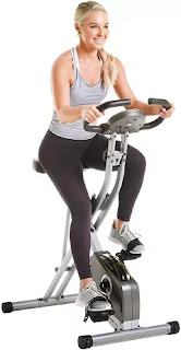 Exerpeutic Folding Magnetic Upright Exercise Bike