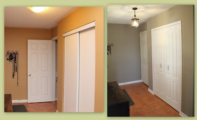 ranchwood foyer paint bifold doors before and after