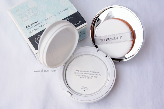 The Face Shop Oil Control Water Cushion review, face shop review, face shop cushion review, face shop foundation review