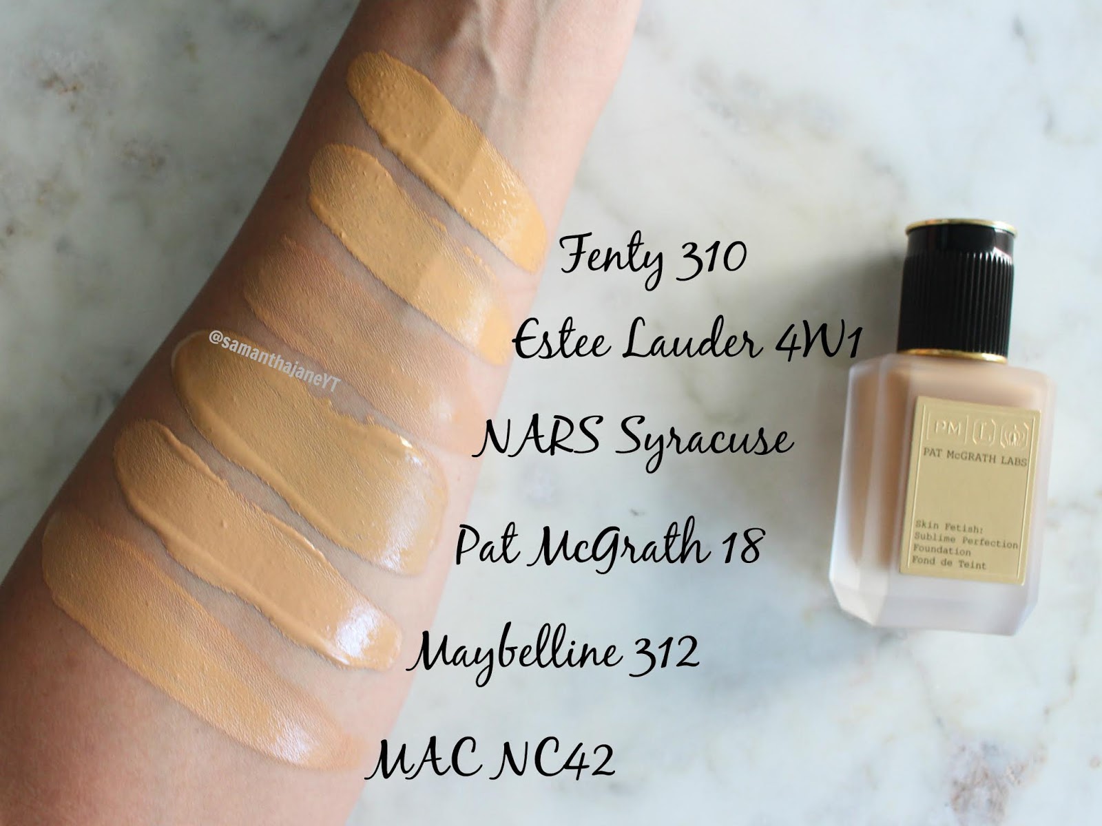 Nars Foundation Color Chart