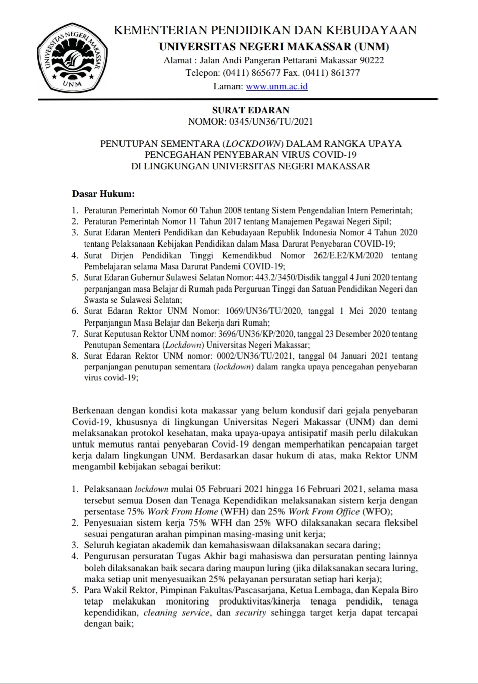 Kampus Unm Kembali Lockdown Lpm Psikogenesis Kampus Unm Kembali Lockdown Lpm Psikogenesis