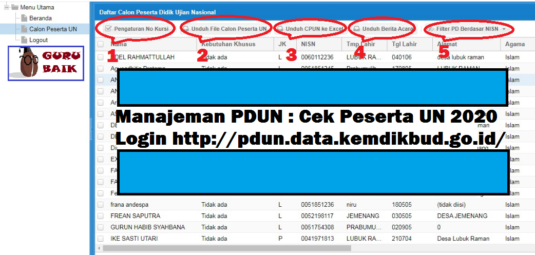 Cara Login Cek Peserta Un 2020 Di Pdun Kemdikbud Alamat Baru Guru Baik