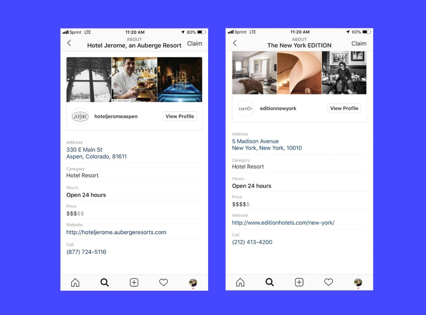 Instagram Is testing In-App Local Business Profile Pages