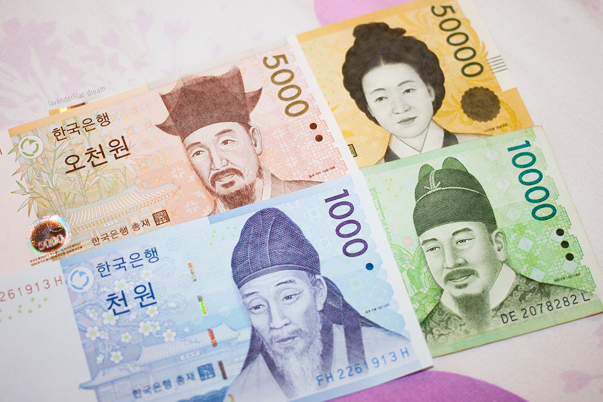 Korean Won front