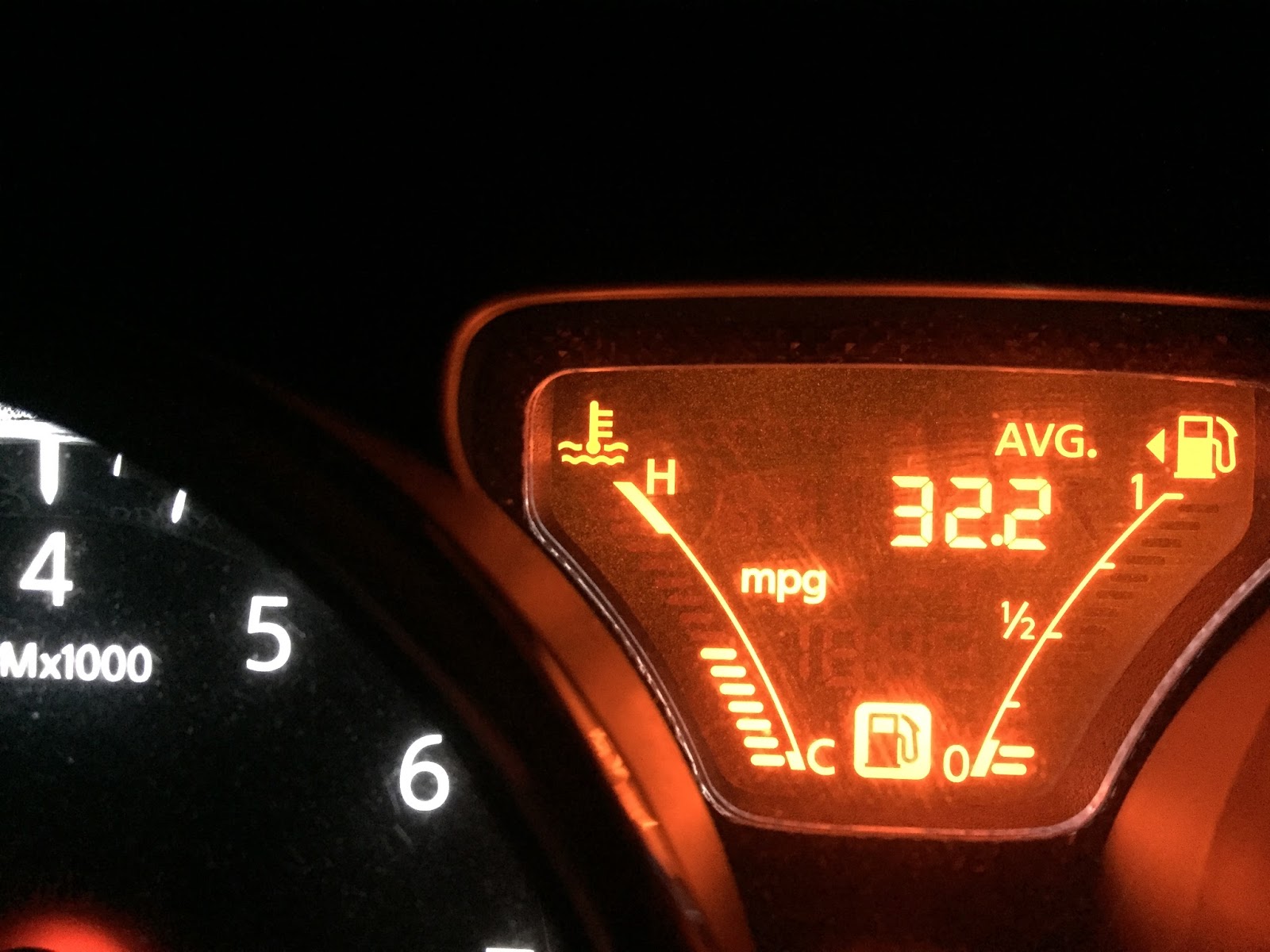 Mileage Report 32.2 avg mpg in 2014 Nissan Versa SV with odometer at