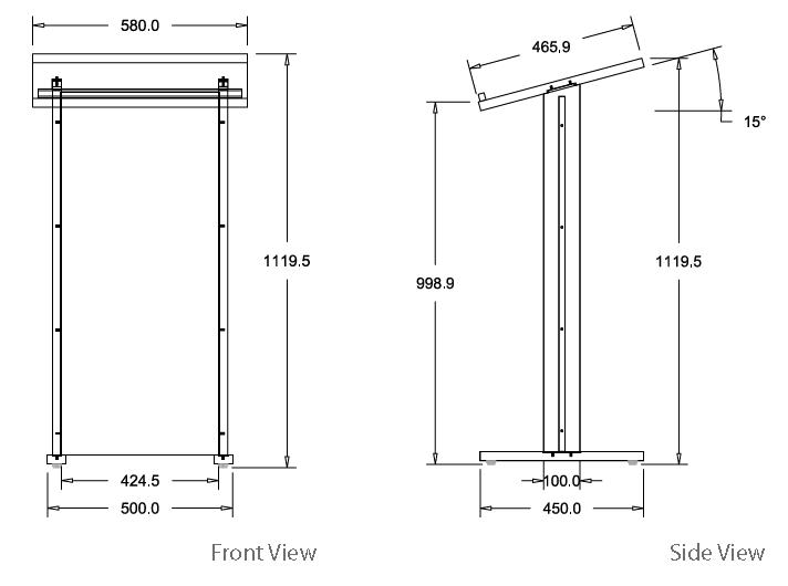 Standard Podium Dimensions Awesome Kitchen