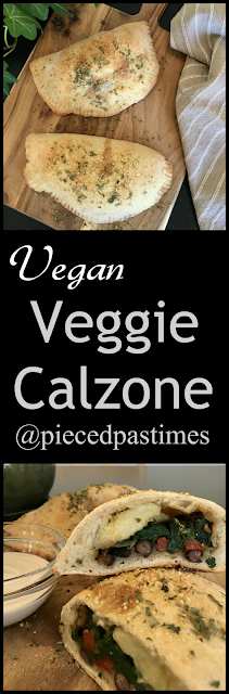 Vegan Veggie Calzone by Pieced Pastimes