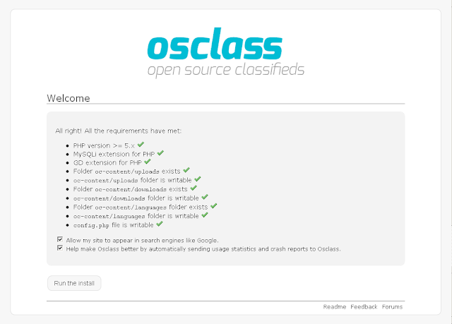 osclass-install-localhost