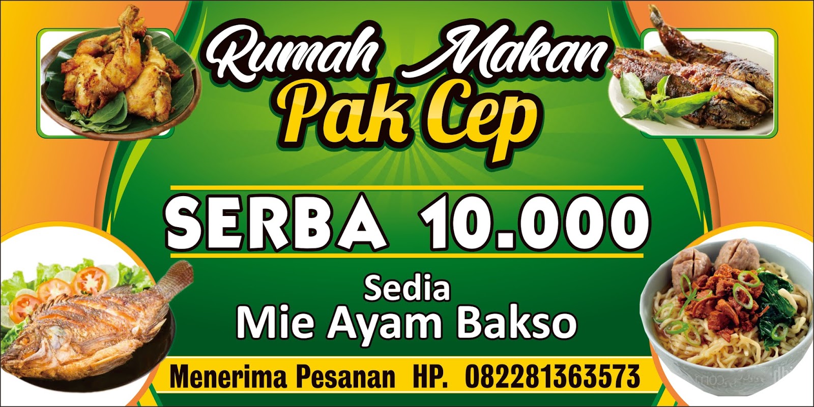 download design banner rumah makan cdr Design_Spanduk