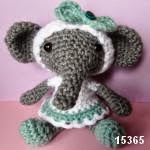 patron gratis elefante amigurumi, free pattern amigurumi elephant