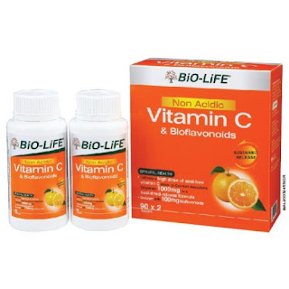 Kebaikan Bio-life non acidic Vitamin C & bioflavonoids