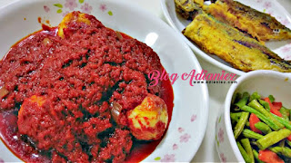 Sambal Telur Rebus dan Ikan Kembong Goreng