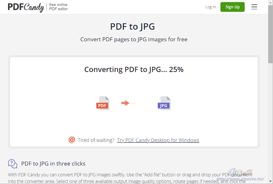 PDFCandy 線上轉檔/合併/分割/壓縮 PDF 文件