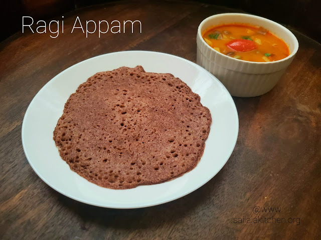 images ofRagi Appam Recipe / Finger Millet Appam Recipe / Ragi Appam With Yeast / Millets Recipes