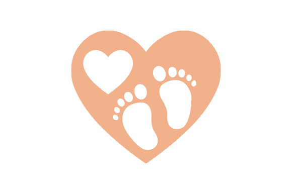 Heart With Baby Feet heart-with-baby-feet