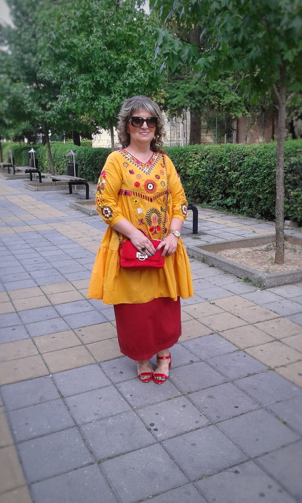 VESNA Zaful orange dress