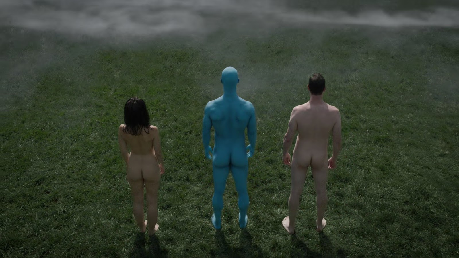 Tom Mison nude in Watchmen 1-08 "A God Walks Into A Bar" .