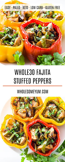Chicken Fajita Whole30 Stuffed Peppers Recipe