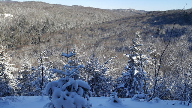 Point de vue à partir du sommet du Condor-Ouest