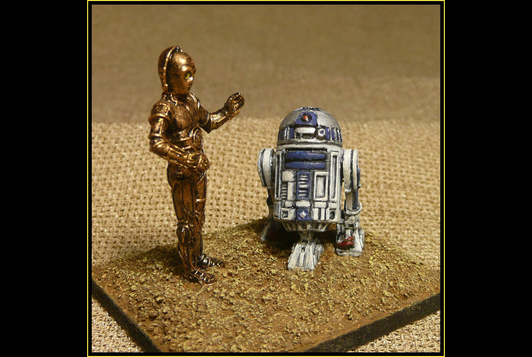 Droïdes Les Aventures De R2 D2 Et C 3po Miniaturas de Oxkarth: Guerra de las Galaxias - Droides C-3PO y R2-D2