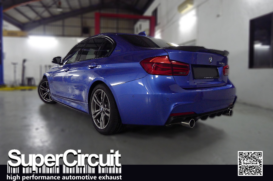 SUPERCIRCUIT Exhaust Pro Shop BMW F30 330e Catback Twin Exhaust Custom