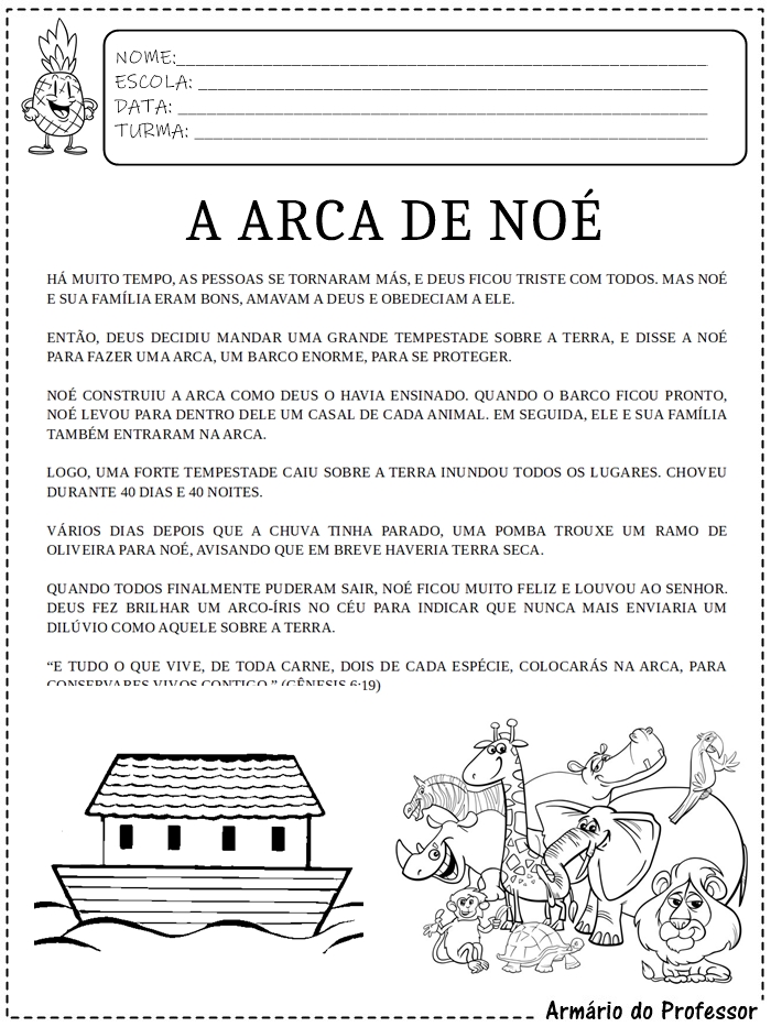 Sequência Didática Arca de Noé