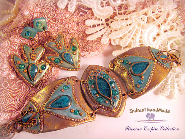 Set bratara si cercei "Lacrimi albastre"