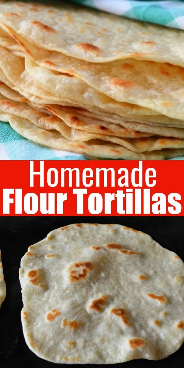 Homemade Soft Flour Tortilla made with butter are so delicious and a favorite for your next Mexican food night from Serena Bakes Simply From Scratch.