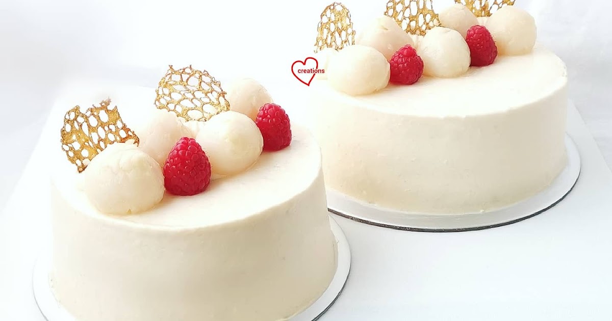 Lychee Cake With Pink Biscuits – Baking Like a Chef