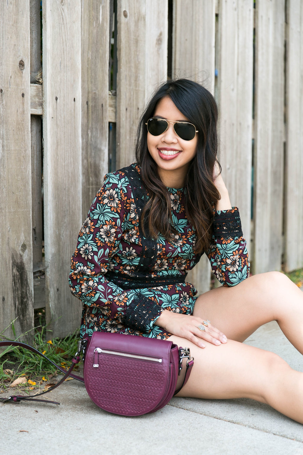 Fall Floral Romper | Style by Pear