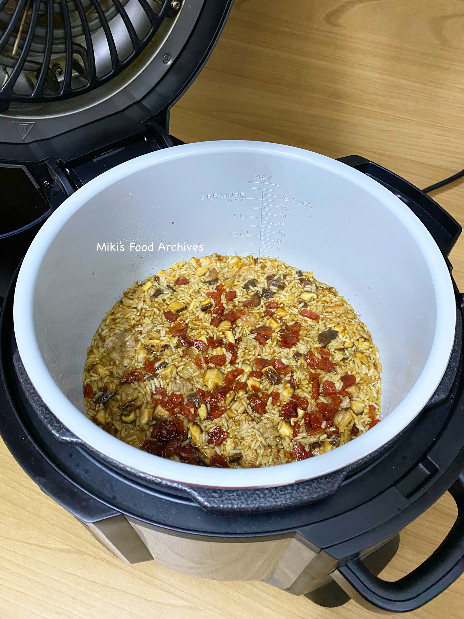 Miki's Food Archives Chinese StirFry Glutinous Rice 古早味糯米饭【快速简易版