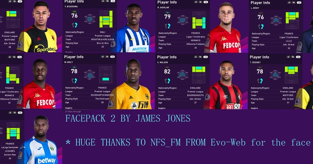 Pes 2020 Facepack V2 By James Jones Pesnewupdate Com Free Download Latest Pro Evolution Soccer Patch Updates