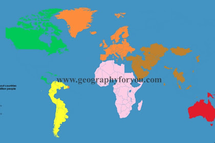 A Map Of The World Without Countries That Have Over 100 Million People