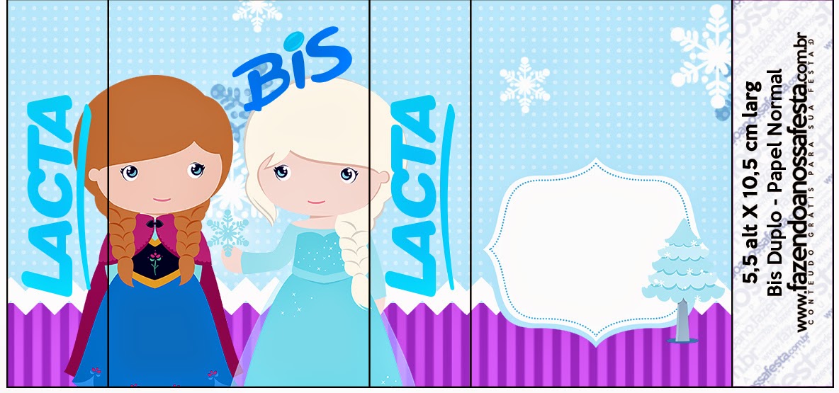 Frozen Niñas en Navidad: Etiquetas Candy Bar para Imprimir Gratis. Etiquetas de Frozen Niñas en Navidad para imprimir gratis.