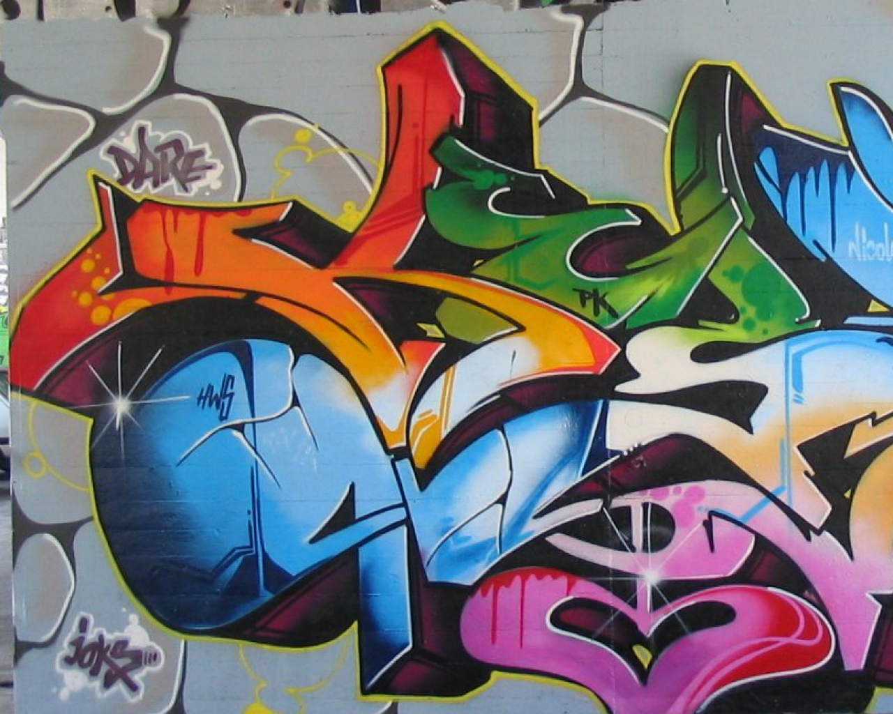 60 Gambar Grafiti dan Wallpaper Graffiti Terkeren