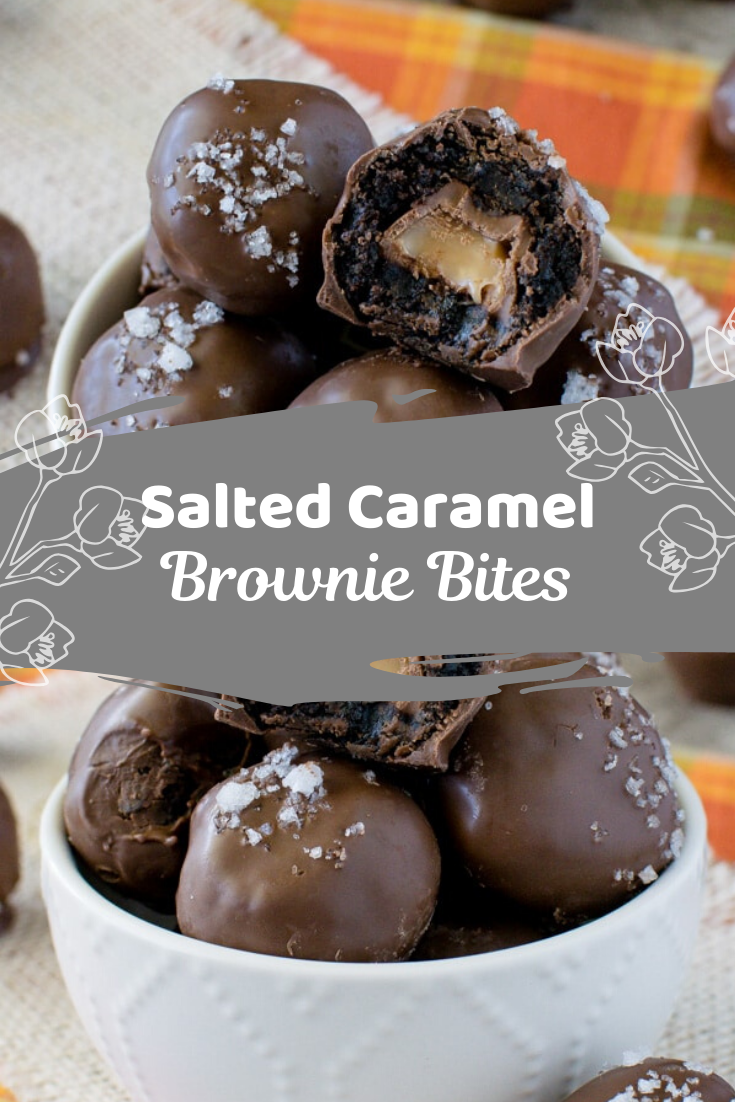 Salted Caramel Brownie Bites