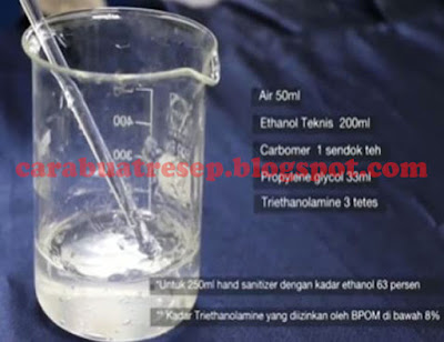 Foto Resep Hand Sanitizer Lipi Sederhana Buatan Sendiri dengan Bahan-bahan yang Mudah di Dapat di Toko Kimia