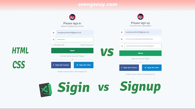 How to design form sign in and sign up using CSS3