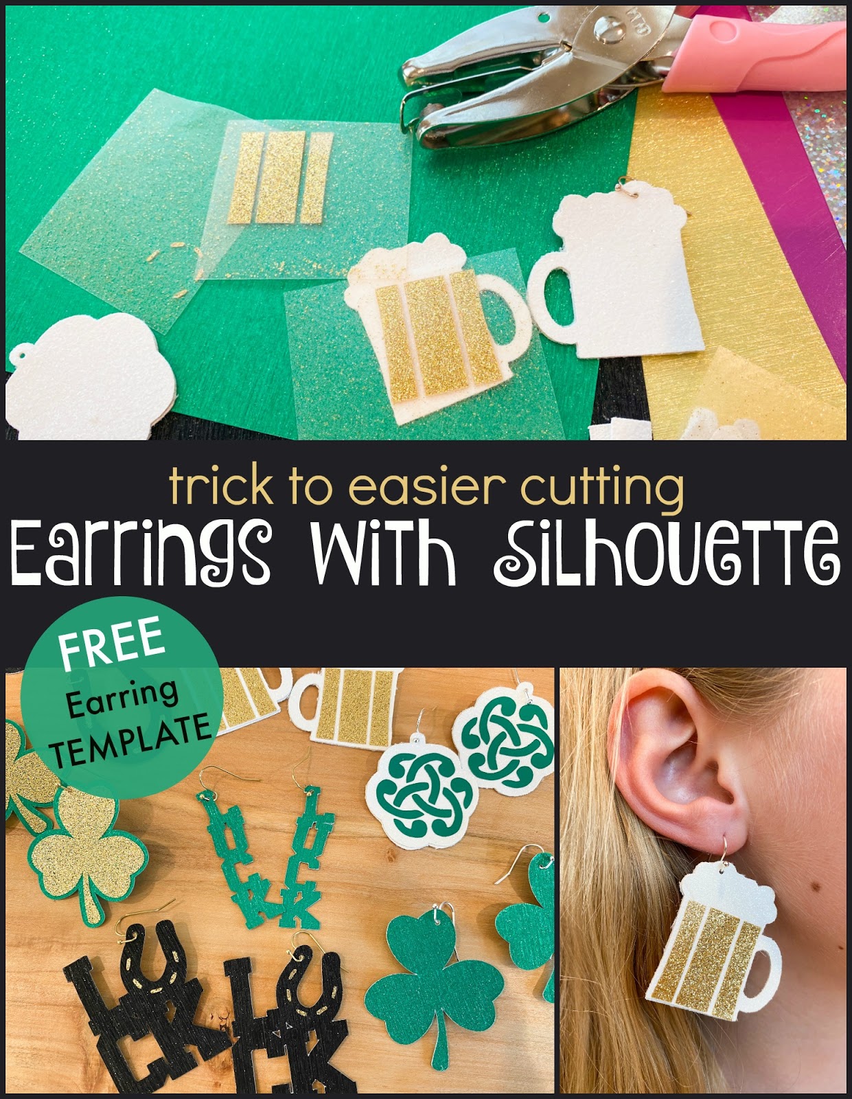 Download Free Faux Leather Earring Template And Secret To Easier Cutting On Silhouette Silhouette School SVG, PNG, EPS, DXF File