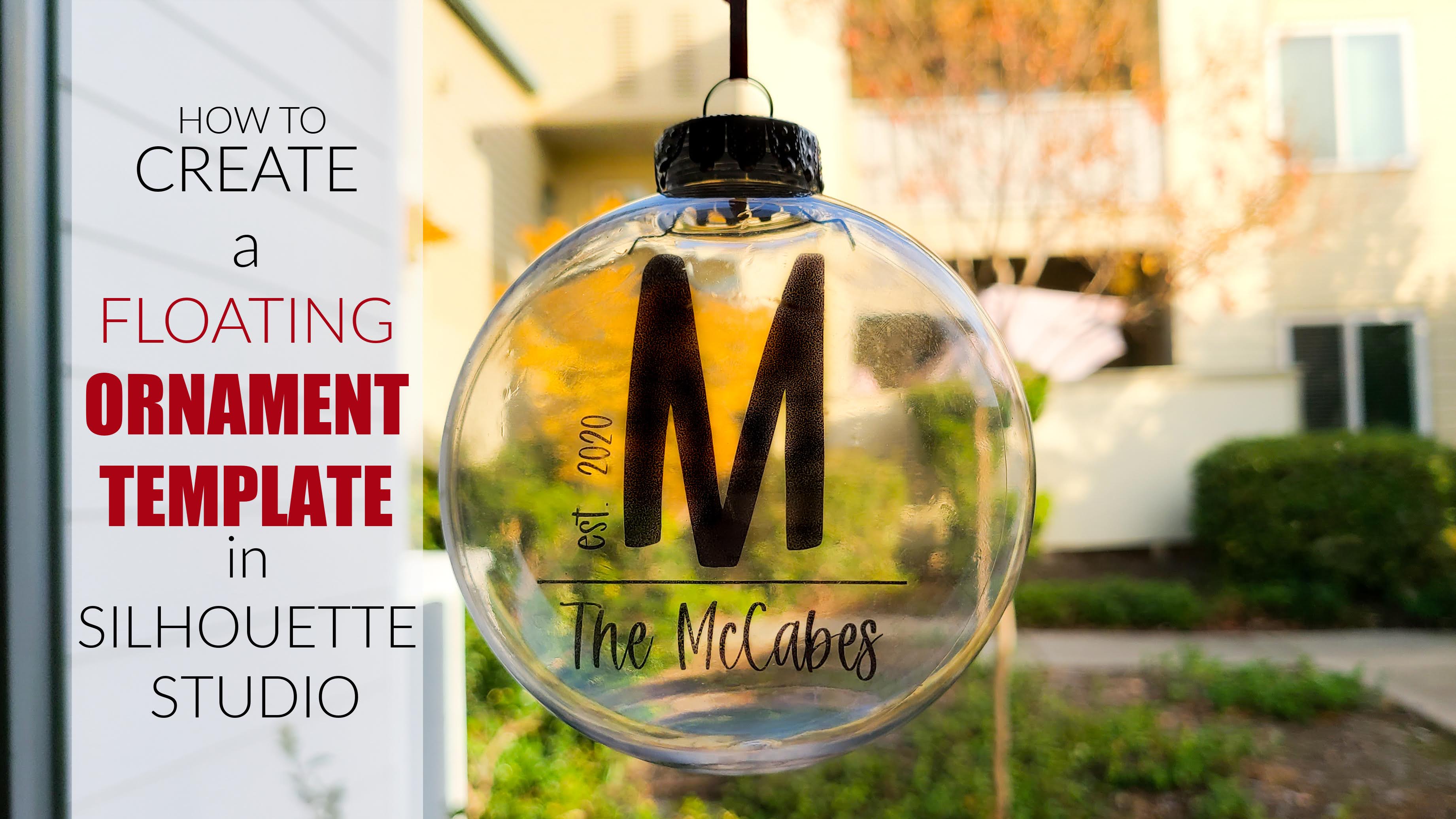 How To Create A Floating Ornament Template In Silhouette Studio 