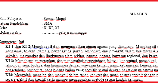 Silabus K13 Antropologi Kelas XII Revisi Terbaru RPP