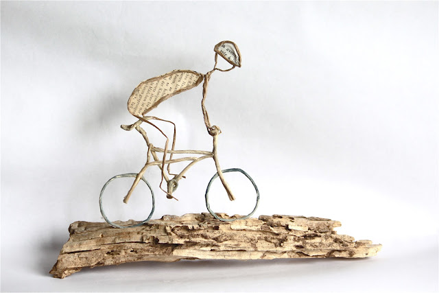 la bicyclette rivesaltes personnages en fil de fer