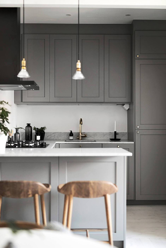 Gray kitchens with oak details | My Paradissi | Bloglovin’