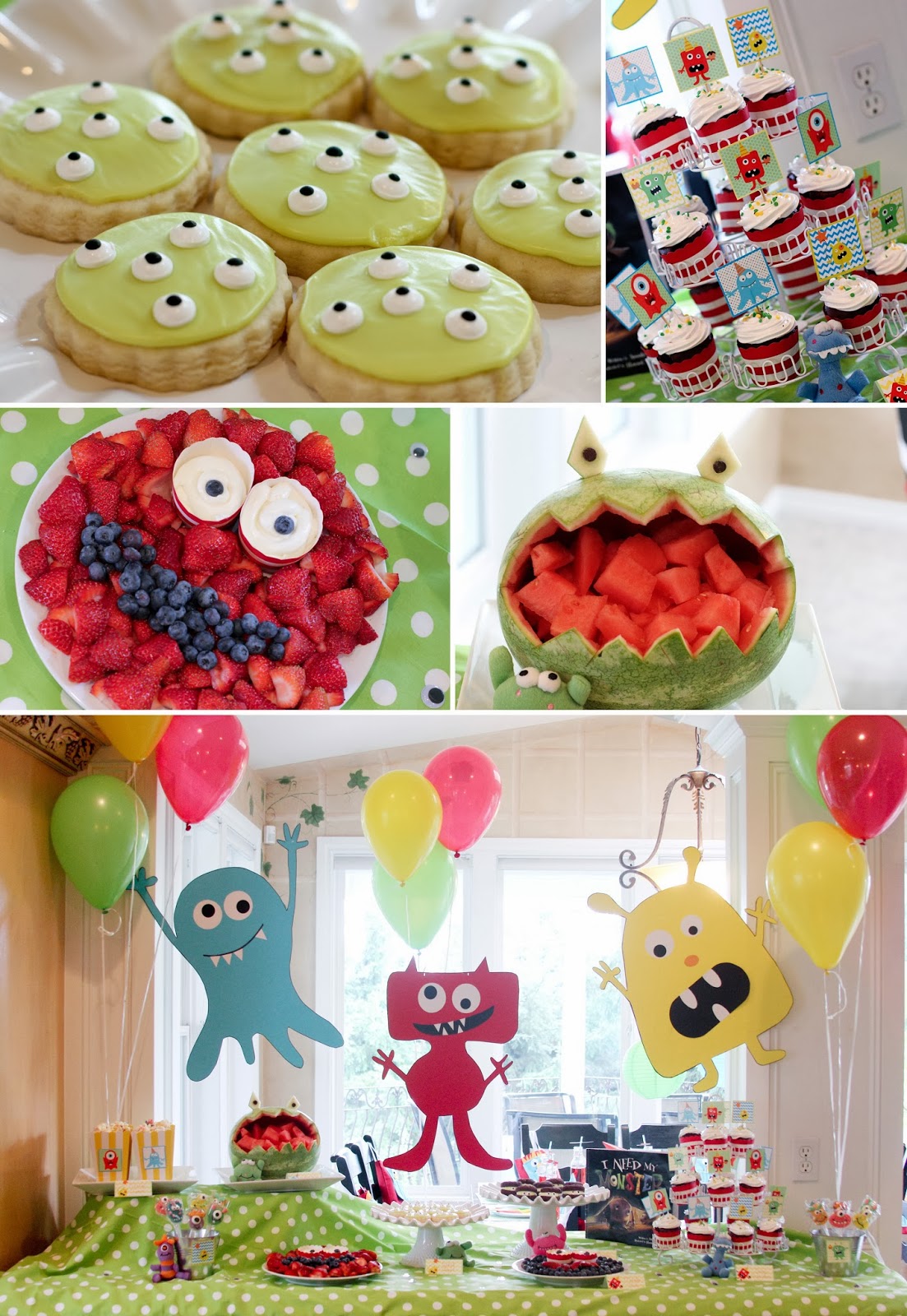 Monster+Party++Collage.jpg (1103×1600) | Kinder geburtstag